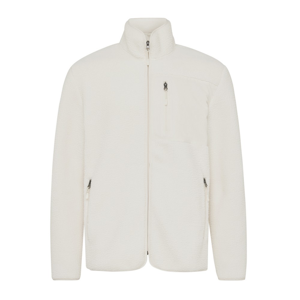 Kurtka z polaru Iqoniq Diran, poliester z recyklingu P054688X natural