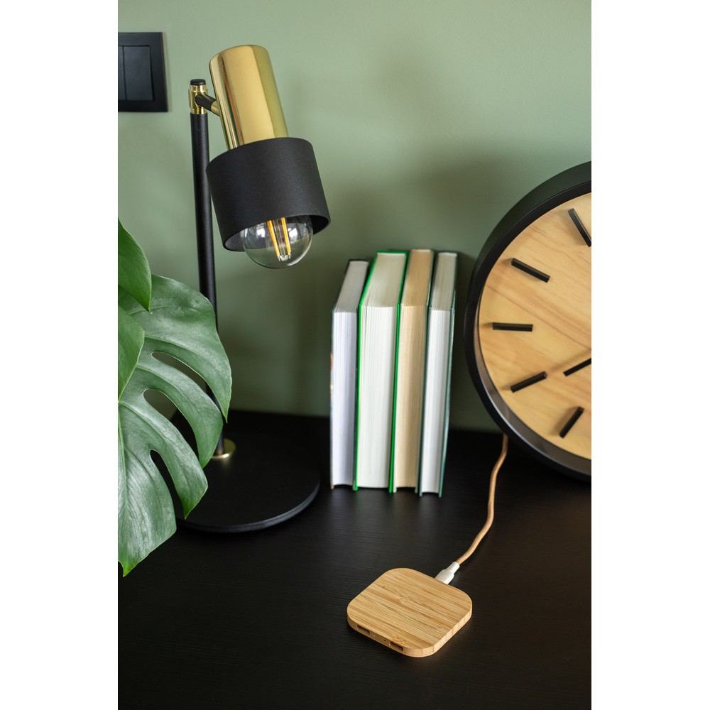 Bambusowa ładowarka bezprzewodowa 10W B'RIGHT | Jazzlyn P051787X