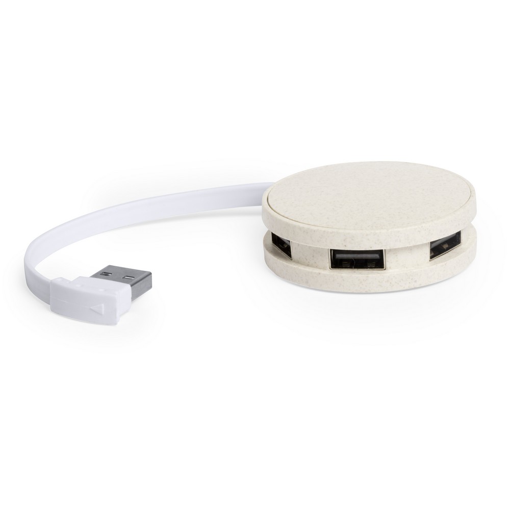 Hub USB 2.0 ze słomy pszenicznej P009303X AX-V0382-00