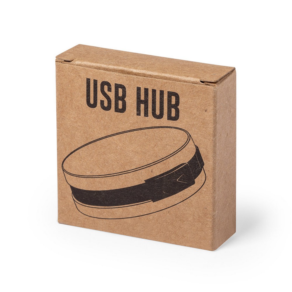 Hub USB 2.0 ze słomy pszenicznej P009303X