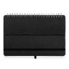 Notatnik RPET ok. A5, stojak na telefon, stojak na tablet P043764X czarny