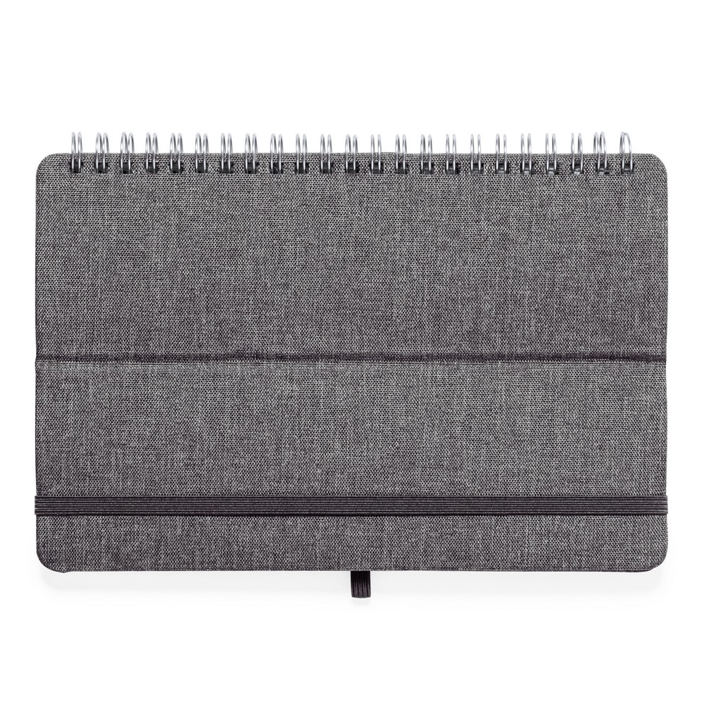 Notatnik RPET ok. A5, stojak na telefon, stojak na tablet P043764X szary