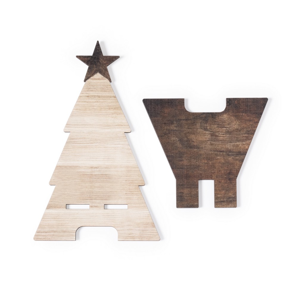 Drewniany stojak na telefon "choinka", składany P043766X