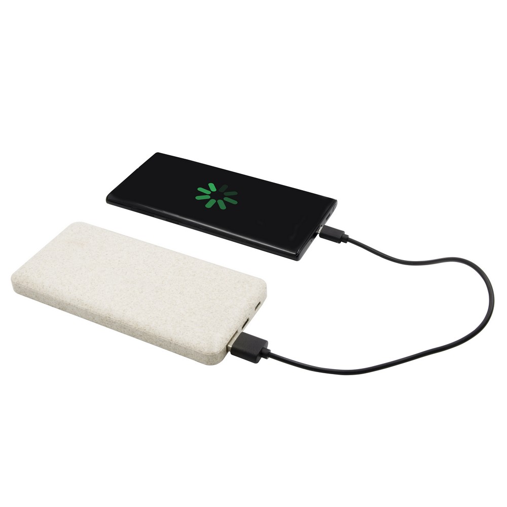 Power bank 8000 mAh ze słomy pszenicznej | Jenkins P045912X AX-V0725-00