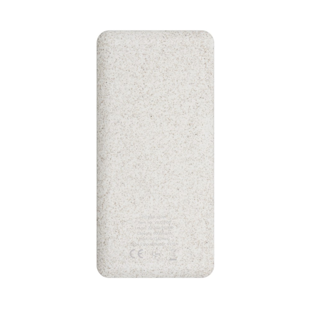Power bank 8000 mAh ze słomy pszenicznej | Jenkins P045912X