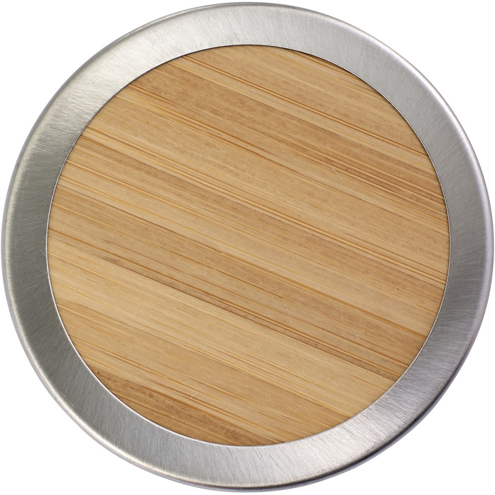 Bambusowy termos 420 ml, posiada sitko zatrzymujące fusy P009149X