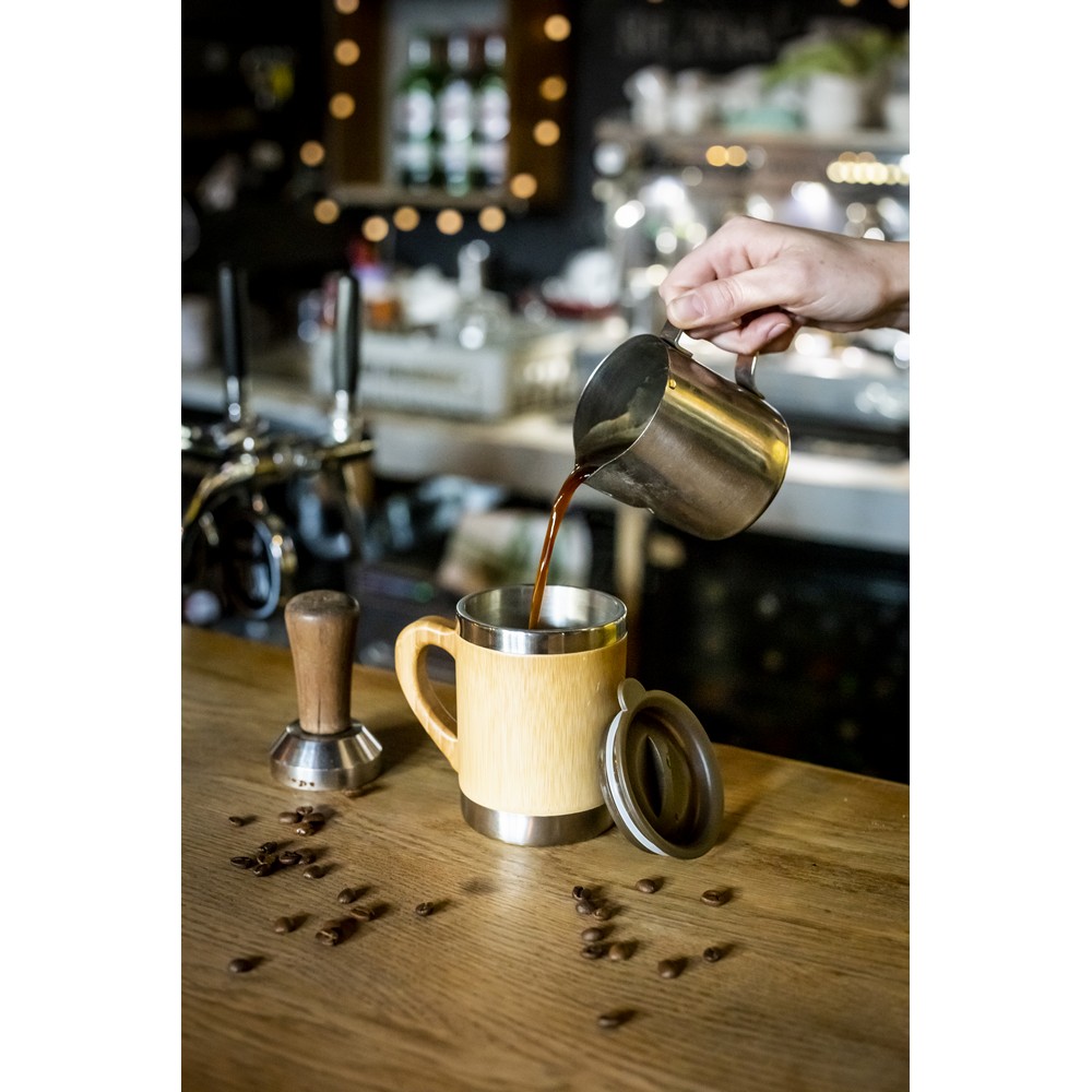 Bambusowy kubek termiczny 300 ml | Kol P009383X