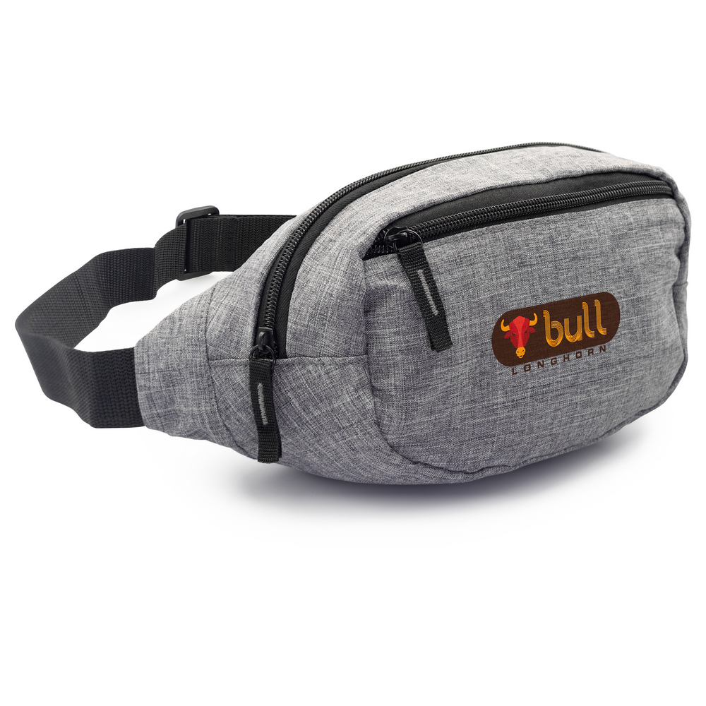 Saszetka zapinana w pasie RPET B'RIGHT | Kian P009388X szary