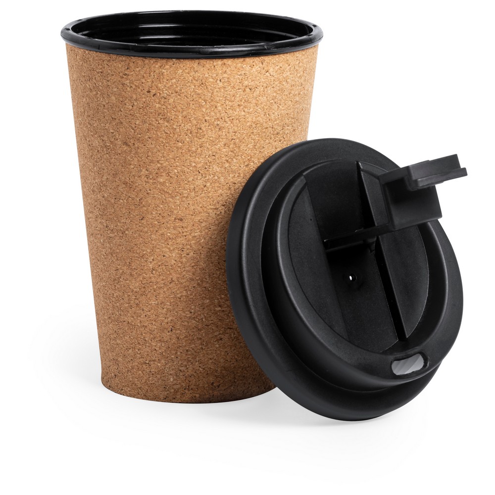 Korkowy kubek podróżny 350 ml z wieczkiem P009418X