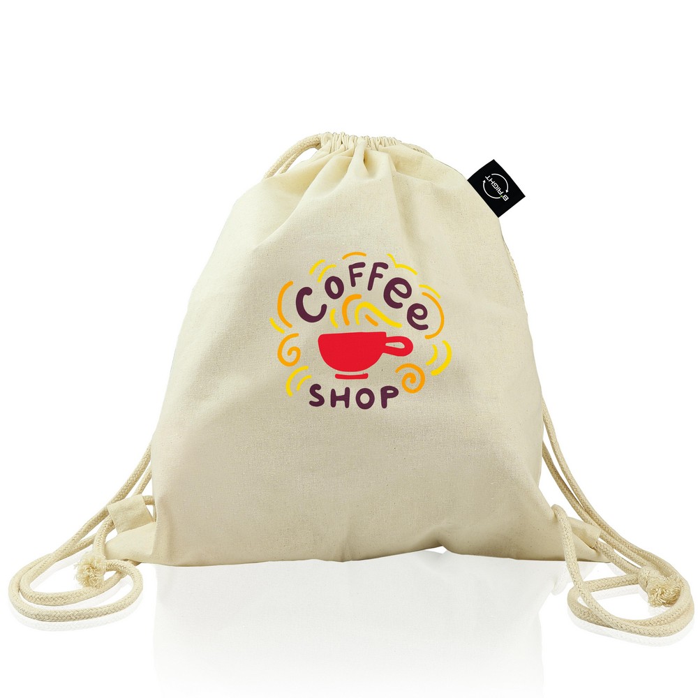 Worek ze sznurkiem z bawełny organicznej B'RIGHT | Meredith P009984X