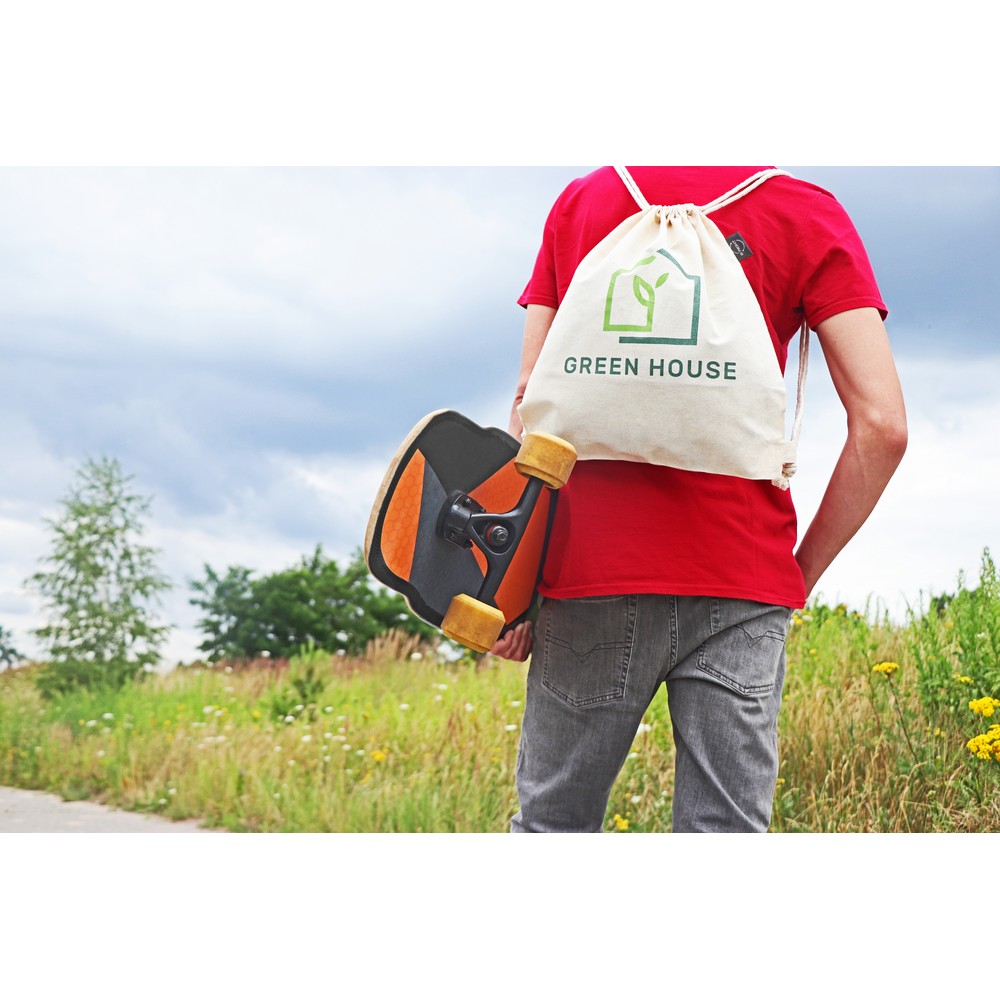 Worek ze sznurkiem z bawełny organicznej B'RIGHT | Meredith P009984X