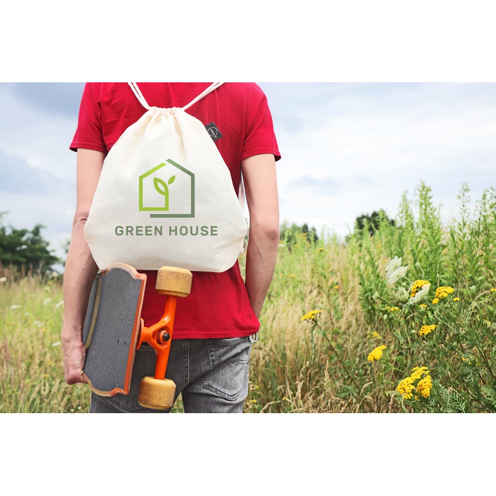 Worek ze sznurkiem z bawełny organicznej B'RIGHT | Meredith P009984X