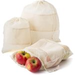 Zestaw woreczków na owoce i warzywa z bawełny organicznej, 3 szt. P009926X
