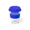 Szklany kubek podróżny 350 ml P010022X niebieski