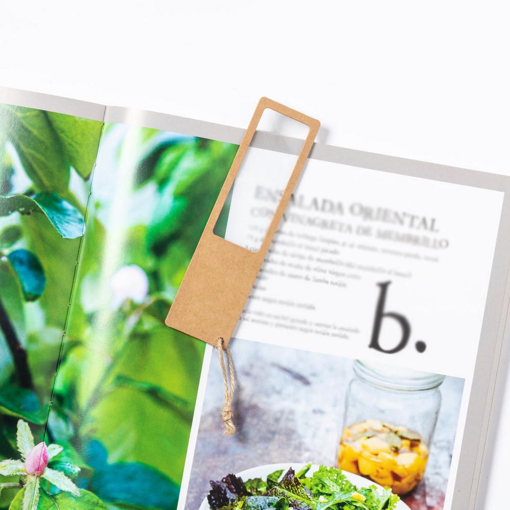 Lupa z kartonu z recyklingu, zakładka do książki P047792X