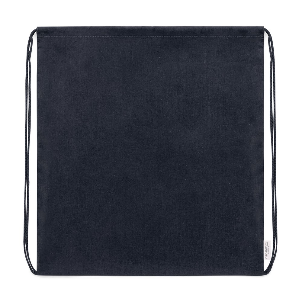 Worek ze sznurkiem z bawełny organicznej P047818X czarny