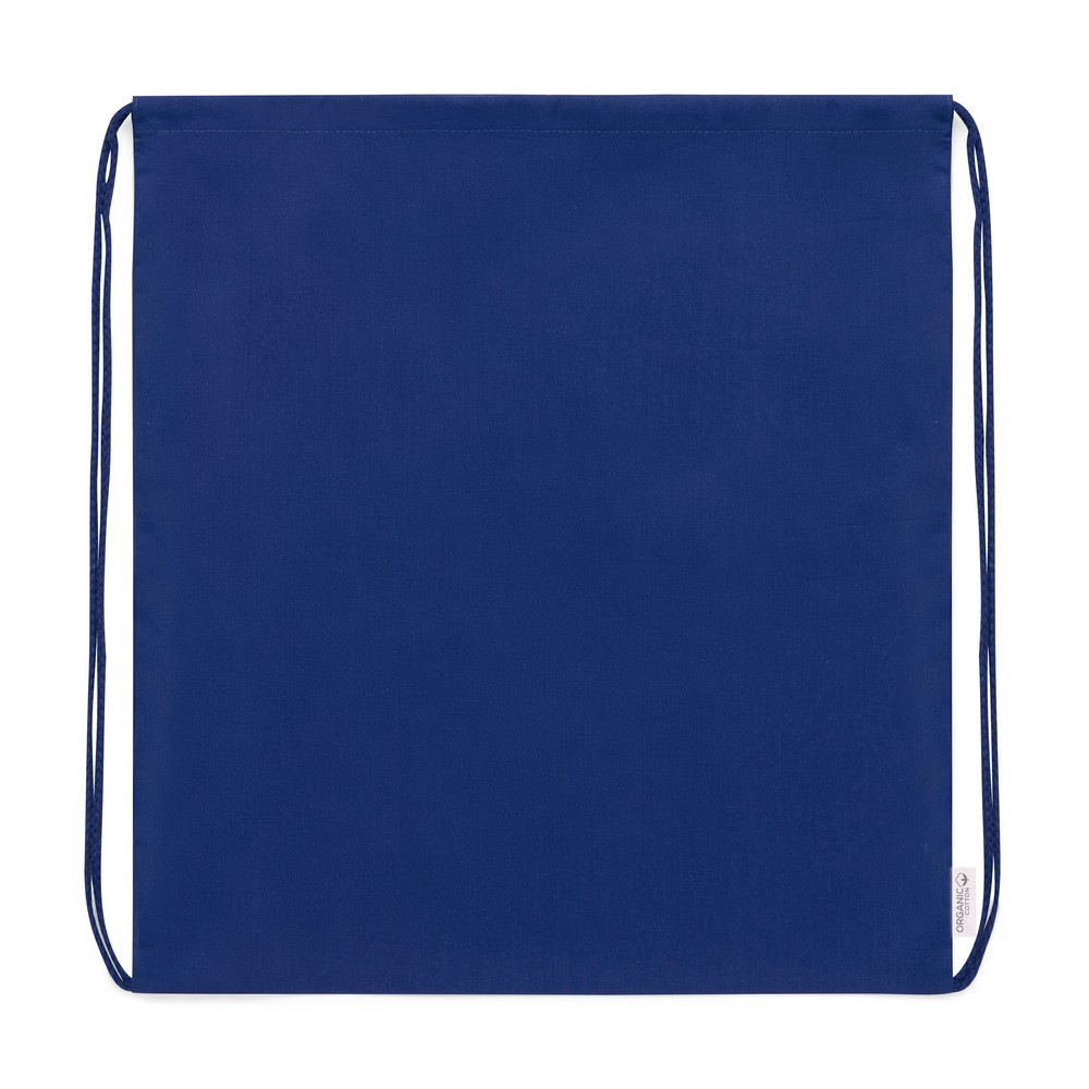 Worek ze sznurkiem z bawełny organicznej P047818X granatowy