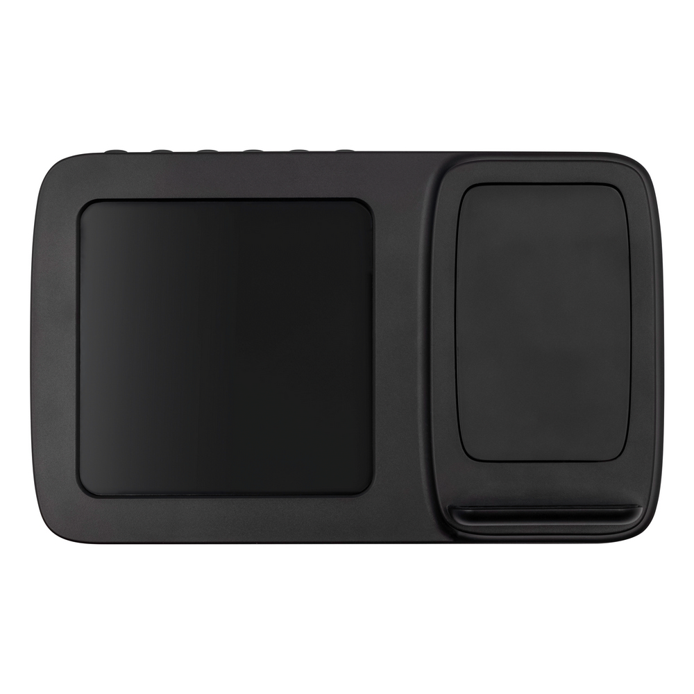 Ładowarka bezprzewodowa 5W-15W Exclusive Collection, wielofunkcyjny zegar cyfrowy | Isha P054261X