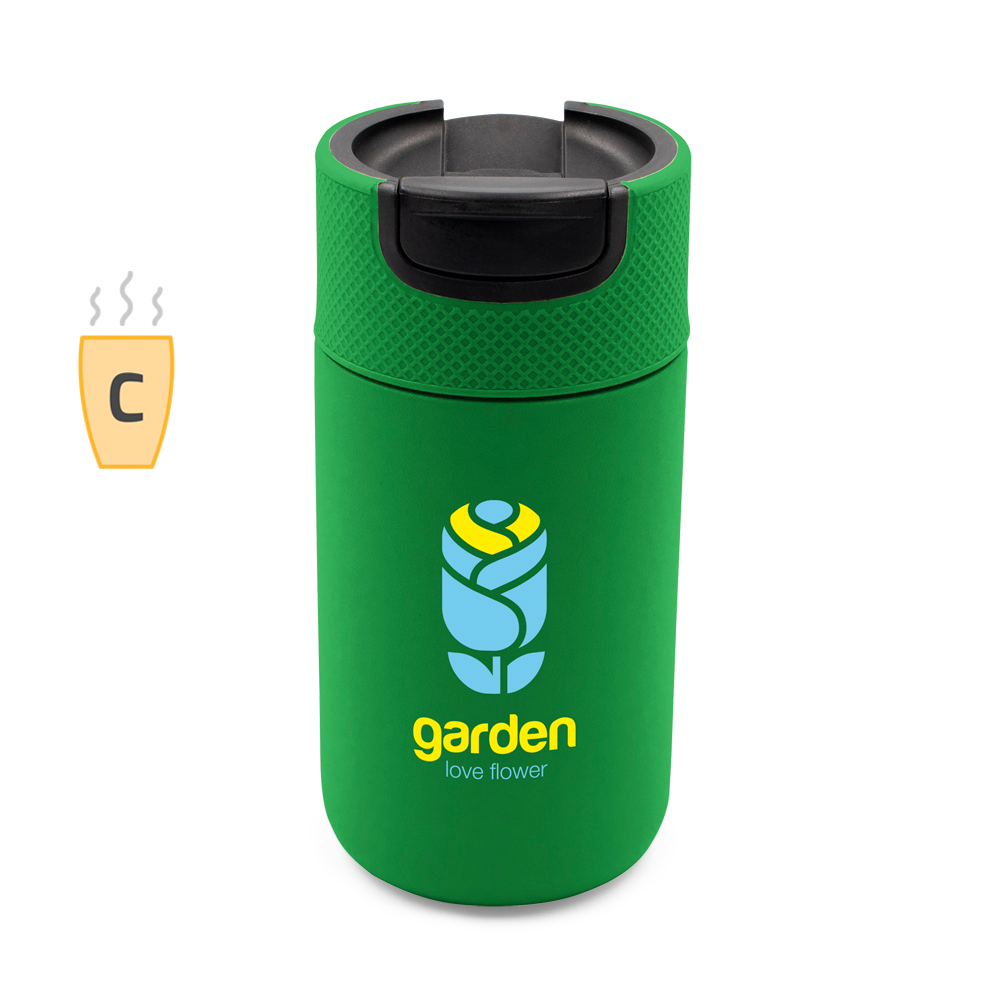 Kubek termiczny 400 ml | Raylee P051794X zielony