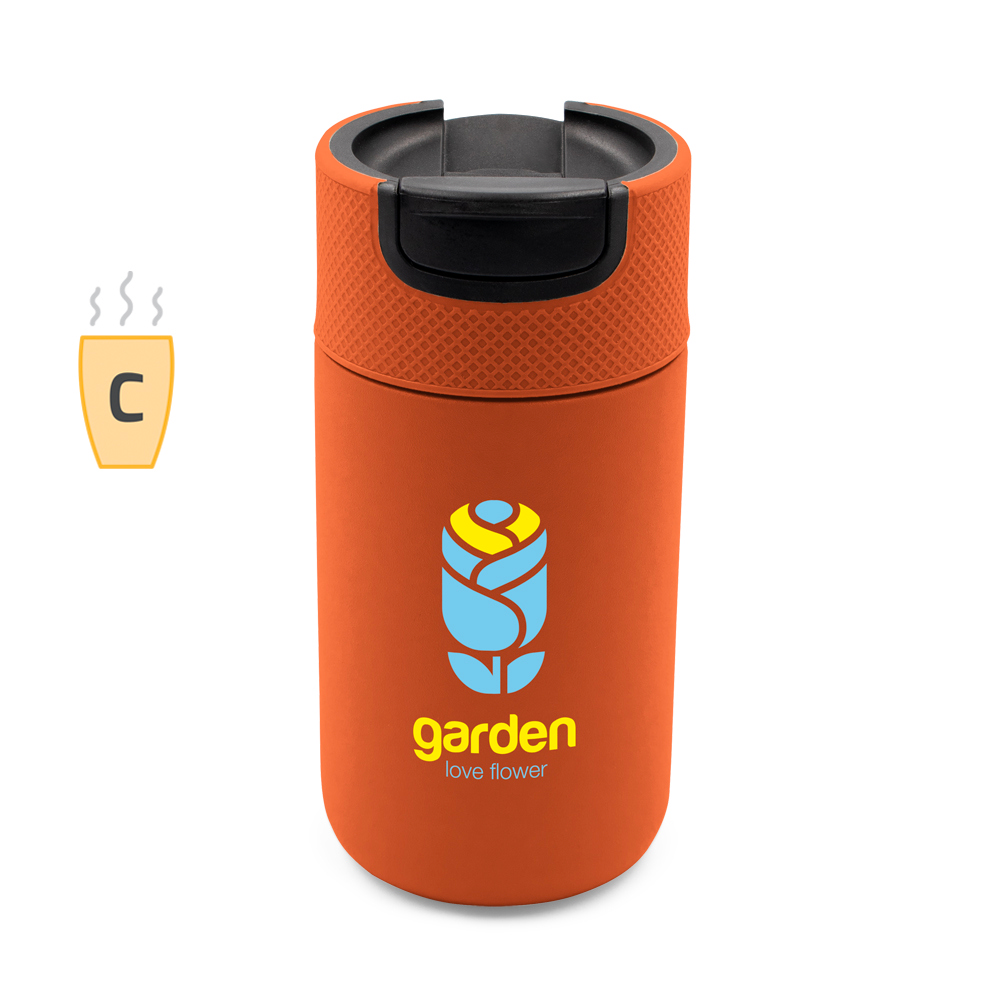 Kubek termiczny 400 ml | Raylee P051794X pomarańczowy