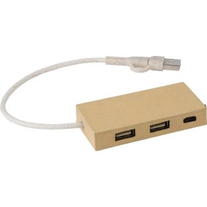 Hub USB 2.0 z papieru z recyklingu P052262X AX-V1227-16