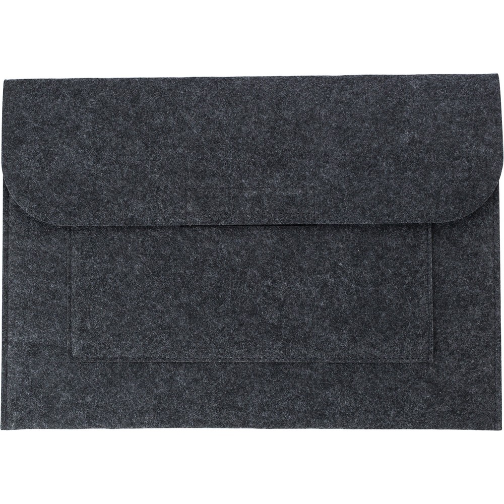 Etui na laptopa z filcu RPET, teczka na dokumenty P052208X grafitowy Etui na laptopa z filcu RPET, teczka na dokumenty P052208X grafitowy