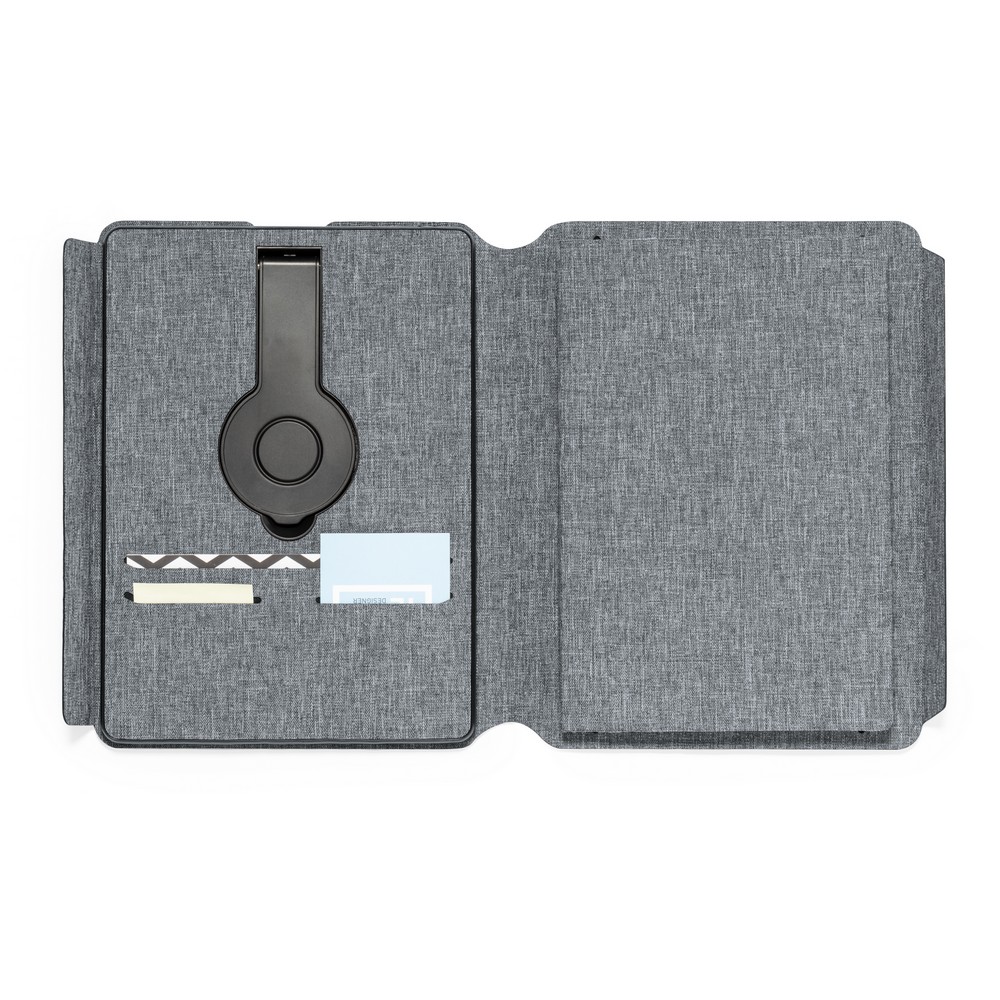 Wielofunkcyjny notatnik RPET A5, magnetyczna ładowarka bezprzewodowa 10W, power bank 5000 mAh P051816X