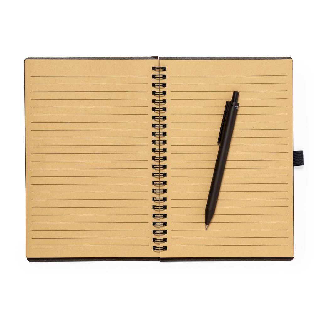 Notatnik A5 z łusek kawowych z długopisem P051819X