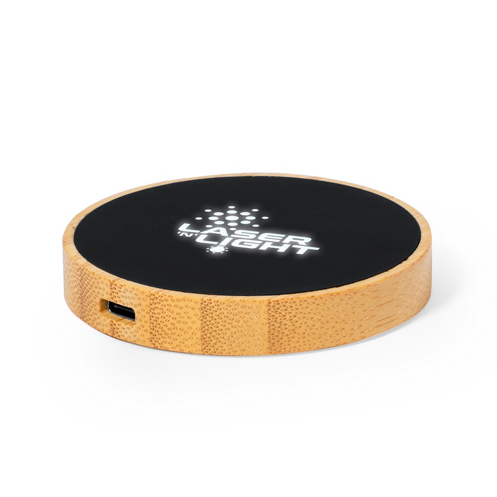 Bambusowa ładowarka bezprzewodowa 15W P051831X