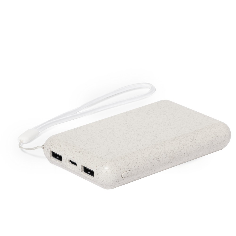 Power bank 5000 mAh ze słomy pszenicznej, ładowarka słoneczna P051843X