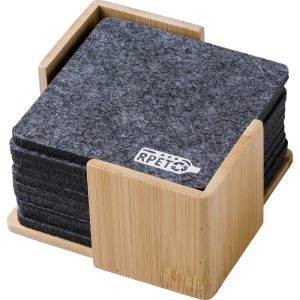 Zestaw filcowych podkładek RPET, 10 szt. P054903X AX-V1579-19