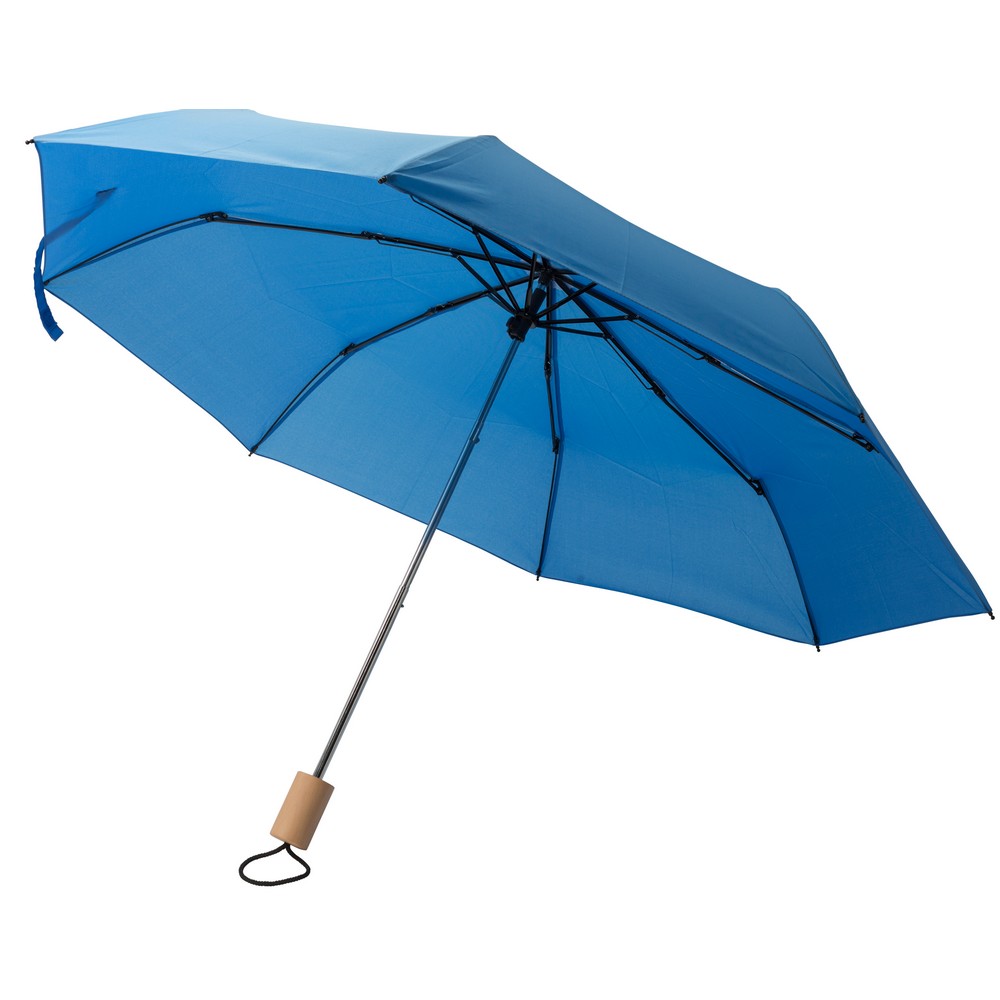 Parasol manualny RPET, składany P054915X niebieski