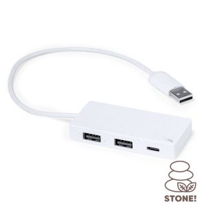 Hub USB i USB-C z ekstraktu z kamienia P054975X AX-V2004-02
