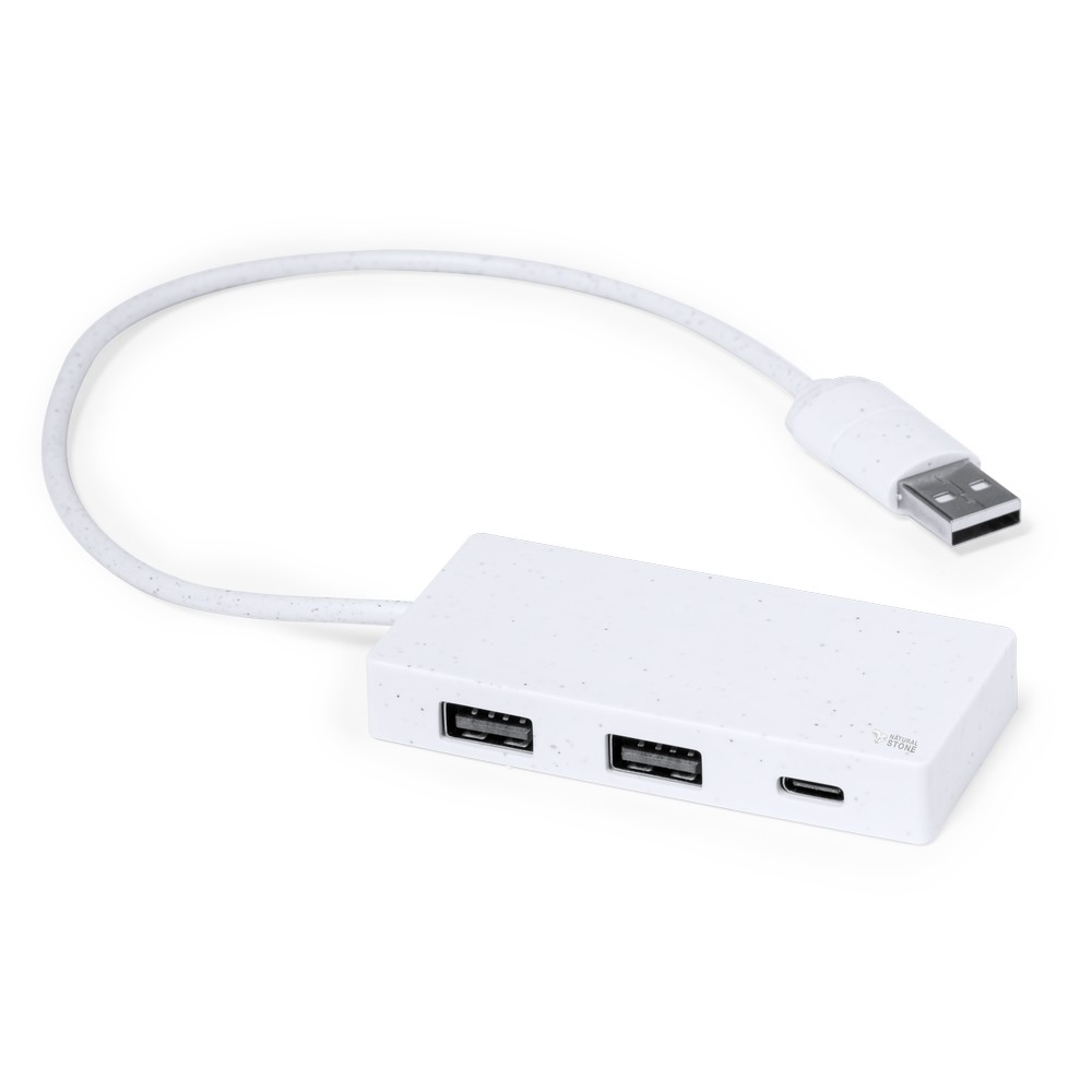 Hub USB i USB-C z ekstraktu z kamienia P054975X
