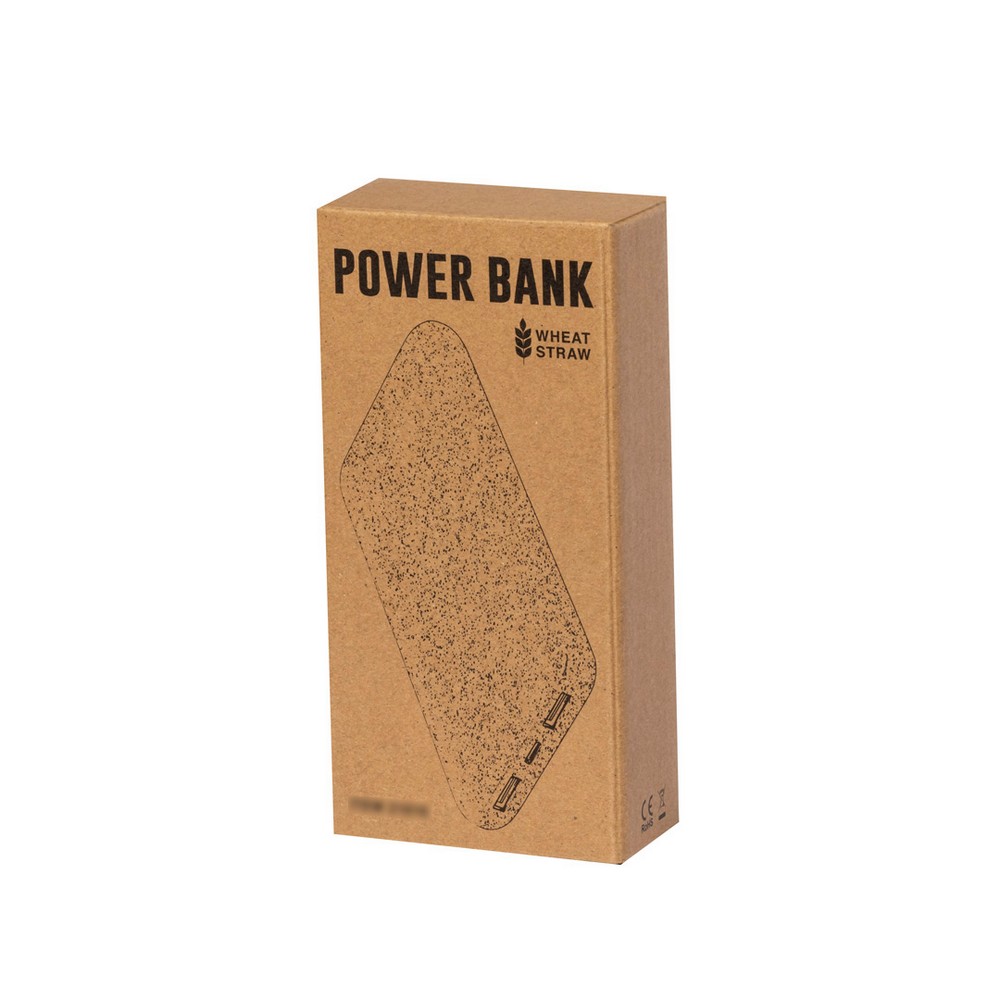 Power bank 20000 mAh ze słomy pszenicznej P054983X