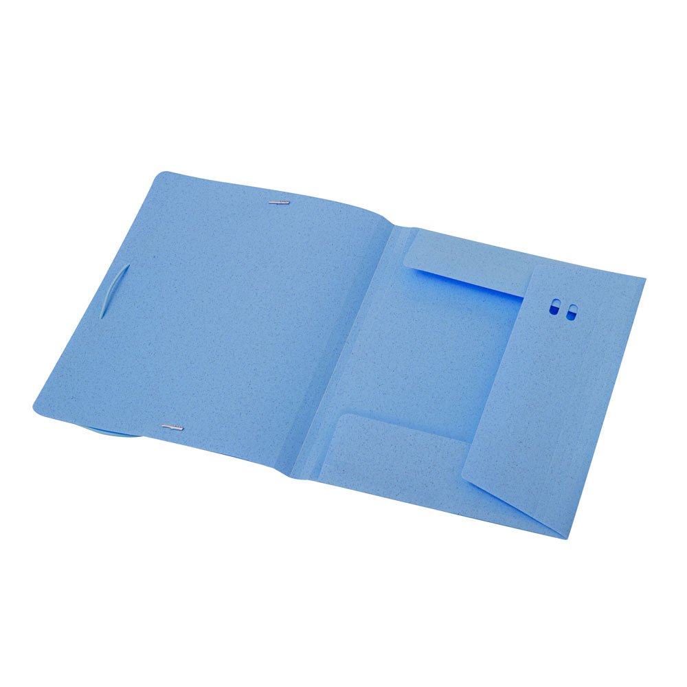 Teczka na dokumenty ok. A4 ze słomy pszenicznej P055005X niebieski