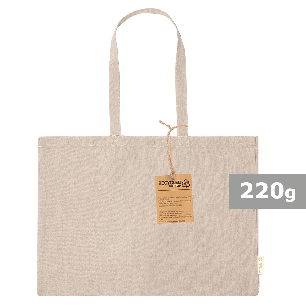 Torba z bawełny z recyklingu na zakupy P055073X AX-V2130-W
