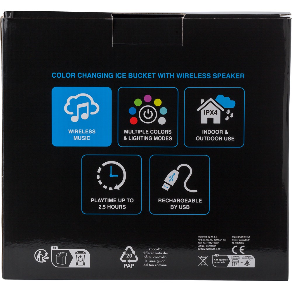 Głośnik bezprzewodowy, wiaderko do lodu P065601X