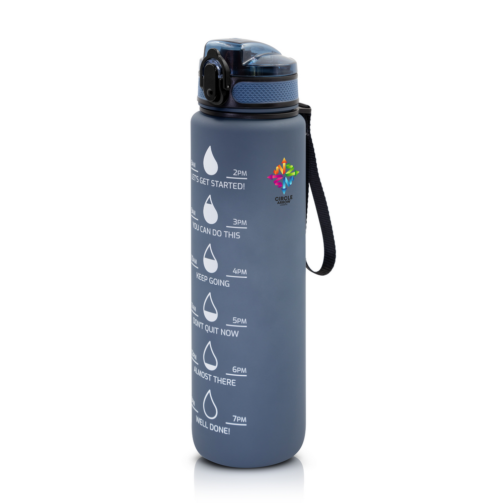 Butelka motywacyjna 1000 ml | Bennie P067099X granatowy