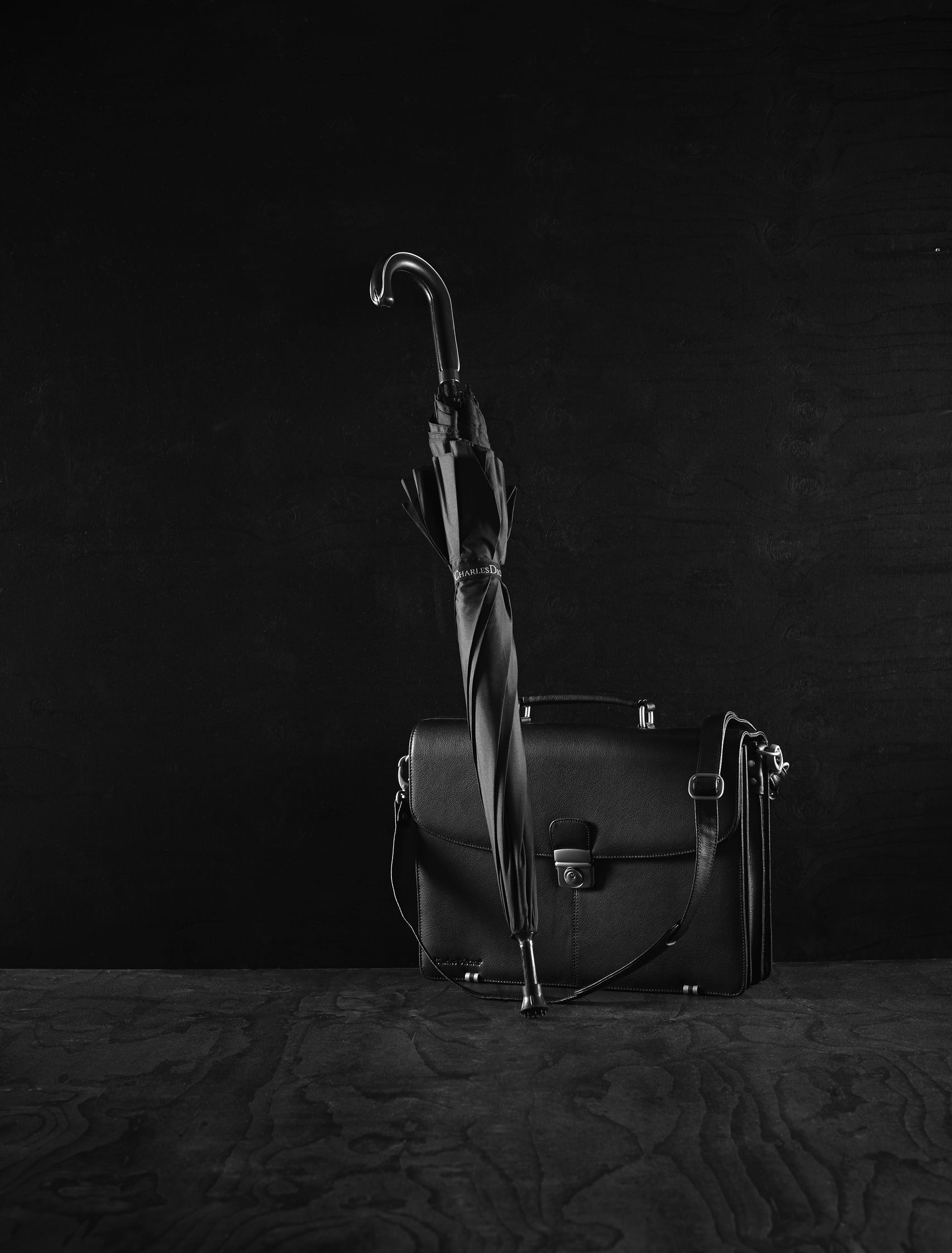 Parasol automatyczny Charles Dickens®, laska P006932X