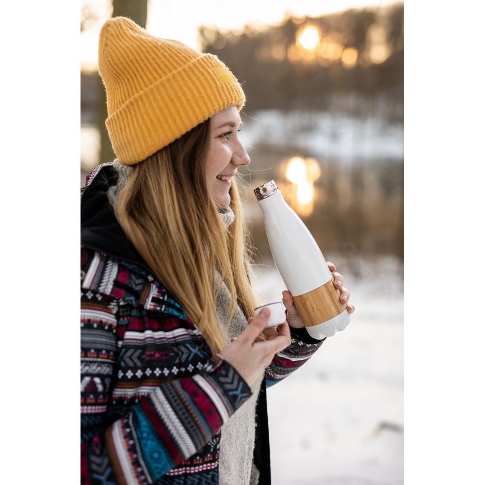 Butelka termiczna 500 ml z bambusowym elementem | Blake P039022X