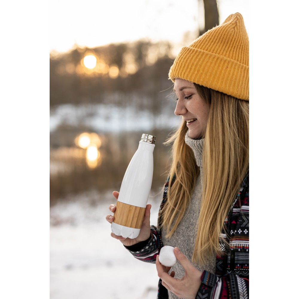 Butelka termiczna 500 ml z bambusowym elementem | Blake P039022X