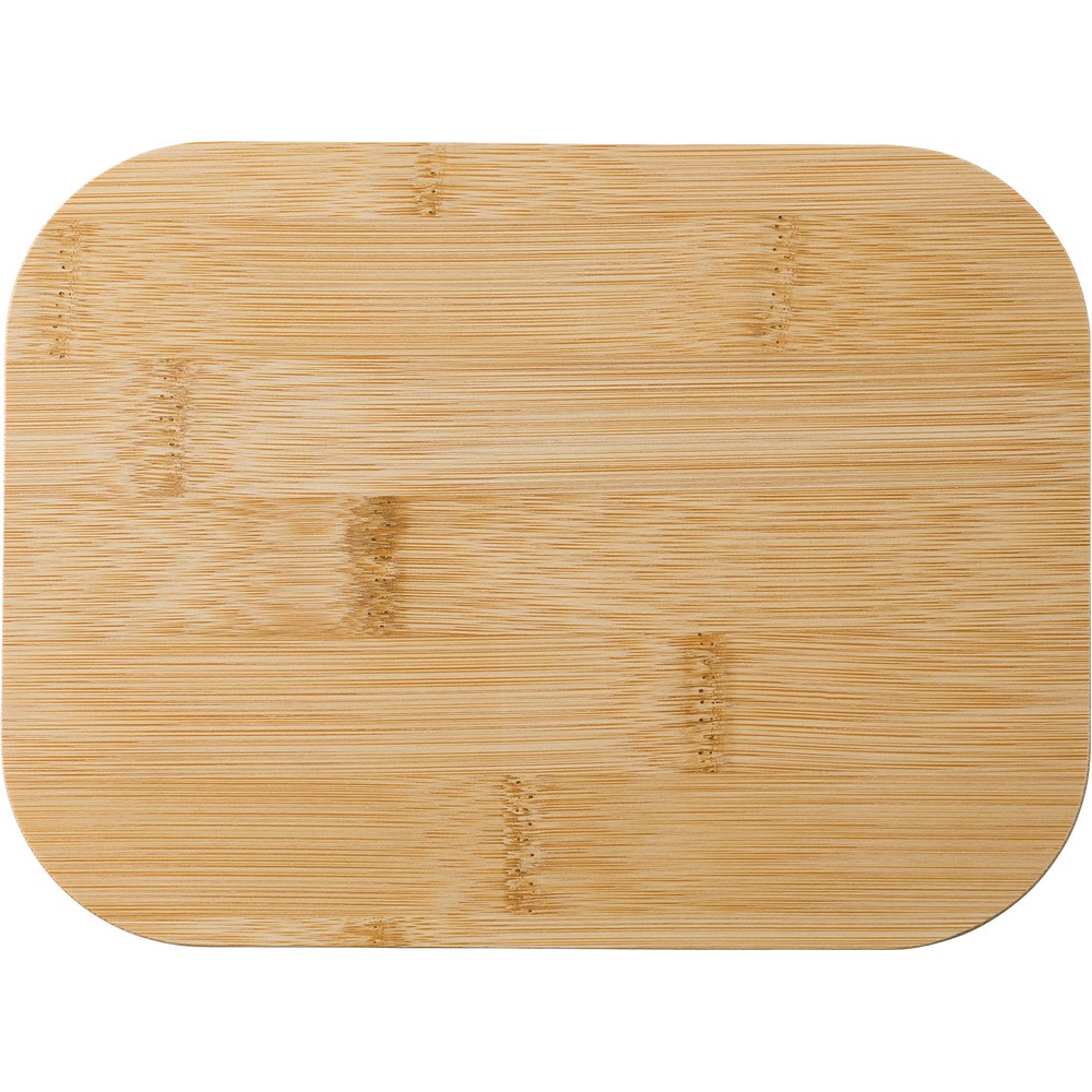 Szklane pudełko śniadaniowe 900 ml, bambusowe wieczko P044700X