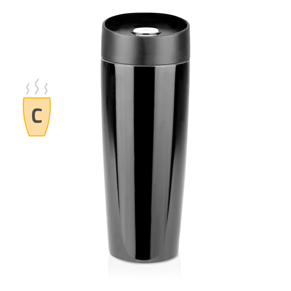 Kubek termiczny 350 ml Air Gifts | Lottie P006995X czarny