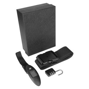 Zestaw podróżny Mauro Conti, cyfrowa waga do bagażu, pas do walizki, kłódka podróżna | Abigail P007852X AX-V4999-03