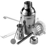 Zestaw do koktajli, shaker, szczypce do lodu, łyżka P007184X