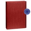 Ekskluzywny kartonik na wino, 3 el. | Rue P007154X burgund