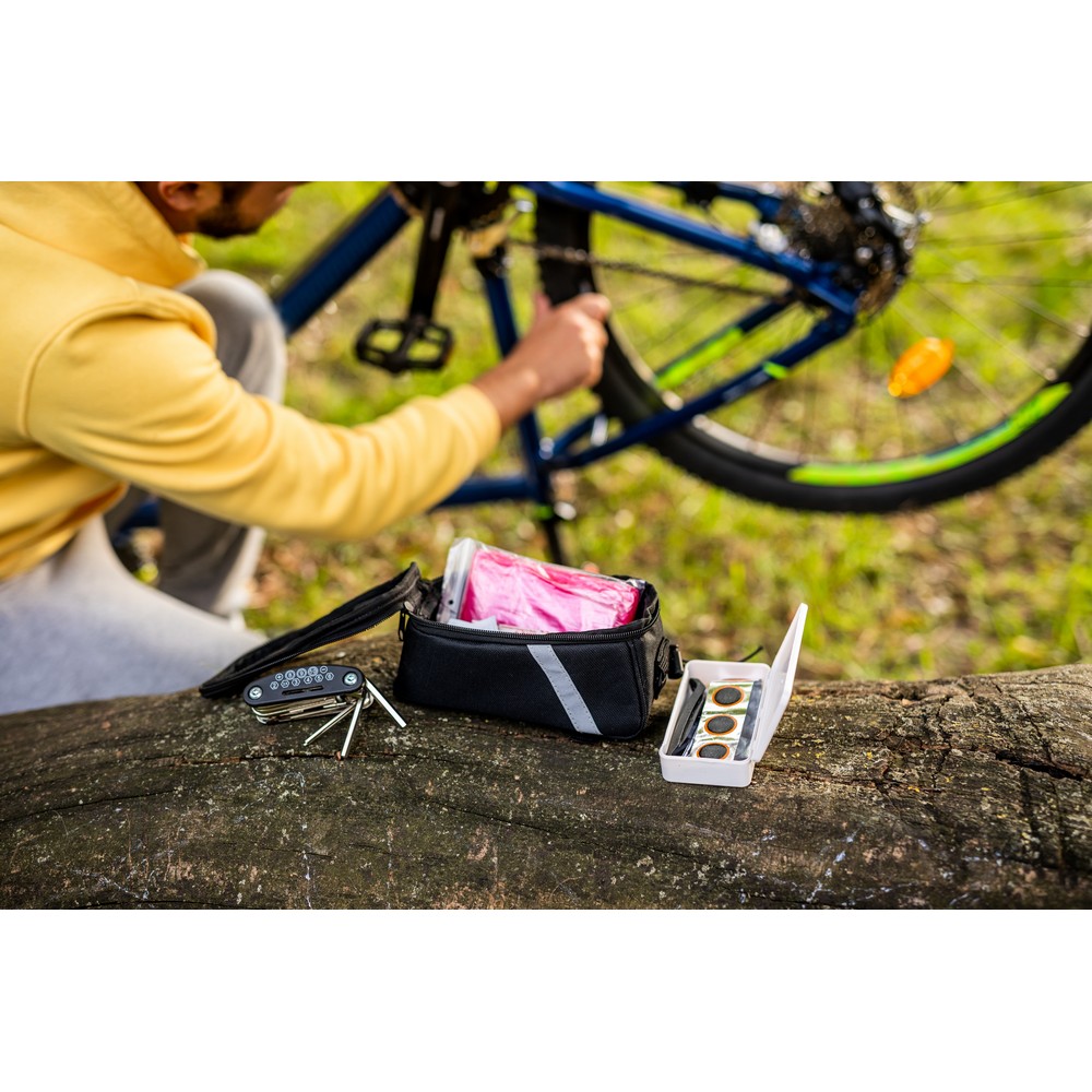 Torba rowerowa z wyposażeniem, zestaw naprawczy, apteczka, poncho | Fabio P010313X