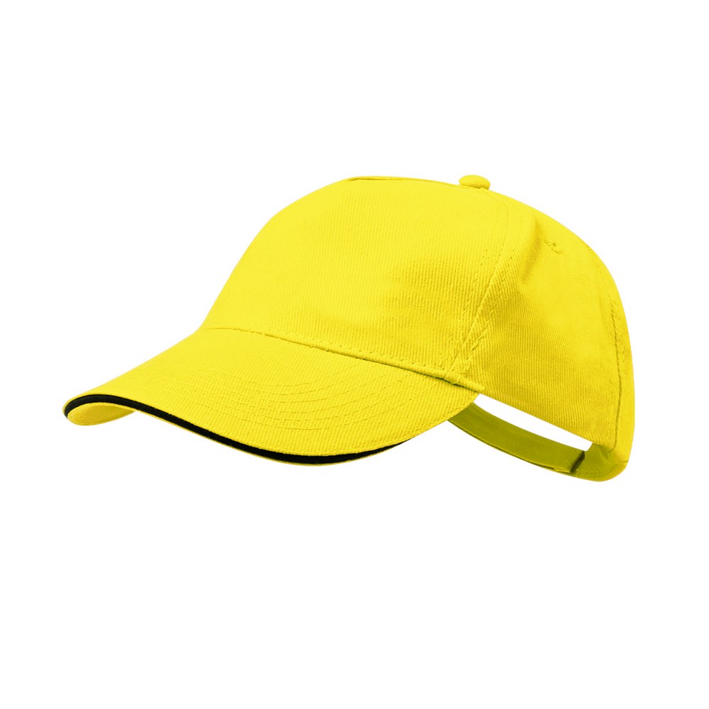 Czapka z daszkiem P007344X żółty