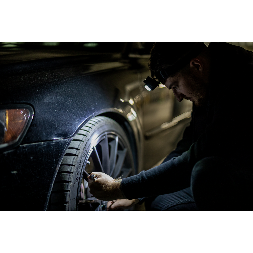 Latarka na głowę ze światłem LED i COB | Chad P043016X